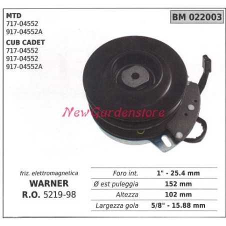 Electromagnetic clutch warner lawn mower mower mtd 022003 | NewgardenParts.com