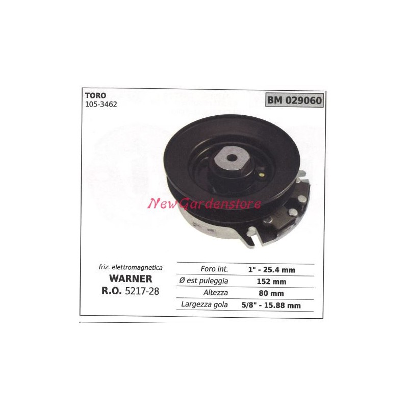 Frizione elettromagnetica warner rasaerba tosaerba toro 029060