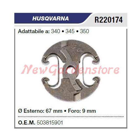 Frizione HUSQVARNA motosega 340 345 350 R220174 | NewgardenParts.com