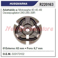 HUSQVARNA chainsaw clutch 40 45 49 brushcutter 240 245 39R R220163 | NewgardenParts.com