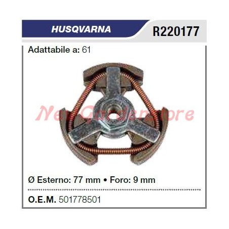 Frizione HUSQVARNA motosega 61 R220177 | NewgardenParts.com