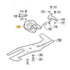 Frizione lama tagliaerba modelli LINER22SHBBC ORIGINALE STIGA 118399076/0 | NewgardenParts.com