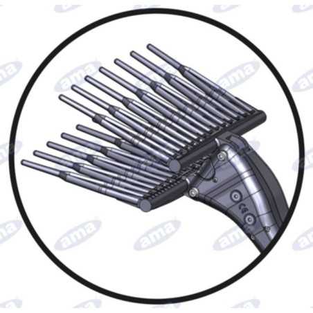Elektrische Olivenerntemaschine Teleskopstange 2200 - 3100mm FURORE 12V - 300W | NewgardenParts.com