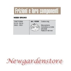 Frizione meccanismo monodisco trattorino G119 219 520 521 NIBBI BRUNO 15296 | NewgardenParts.com