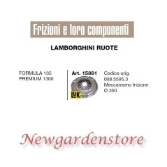 Frizione meccanismo trattore LAMBORGHINI 15881 Formula 135 Premium 1300 350mm | NewgardenParts.com