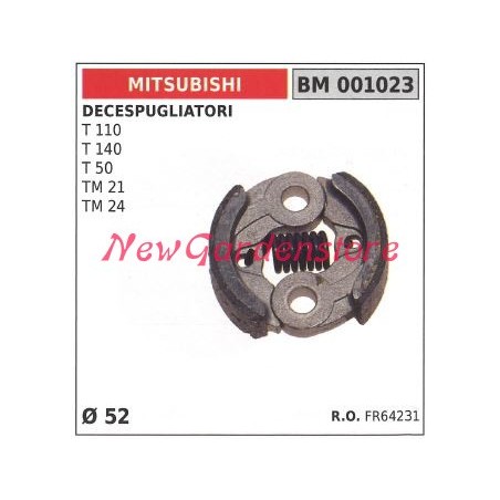 Frizione MITSUBISHI decespugliatore T 110 140 T50 TM21 TM24 D. 52 mm FR64231 | NewgardenParts.com