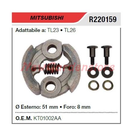 Frizione MITSUBISHI tagliasiepe TL23 R220159 | NewgardenParts.com