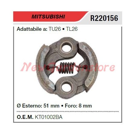 Frizione MITSUBISHI tagliasiepe TU26 TL26 R220156 | NewgardenParts.com