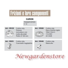 Frizione monodisco cuscinetto disco manicotto compatibile CARON TRANSPORTER C12 | NewgardenParts.com