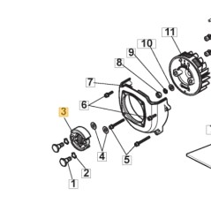 Clutch assembly petrol mower models ABR26 ATR26J 118802113/0 STIGA