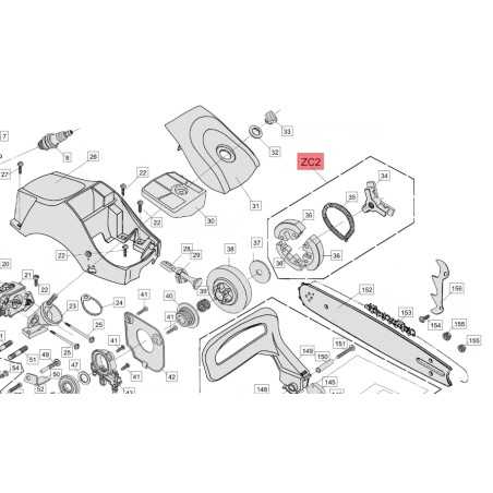 ORIGINAL BLUEBIRD clutch for CS 390 CS390-ZC2 chainsaw | NewgardenParts.com