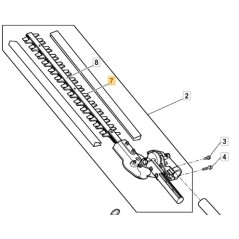 MULTIFONCTION MACHINE HEDGE TRIMMER BLADE ASSEMBLY STIGA ORIGINAL 118805733/0