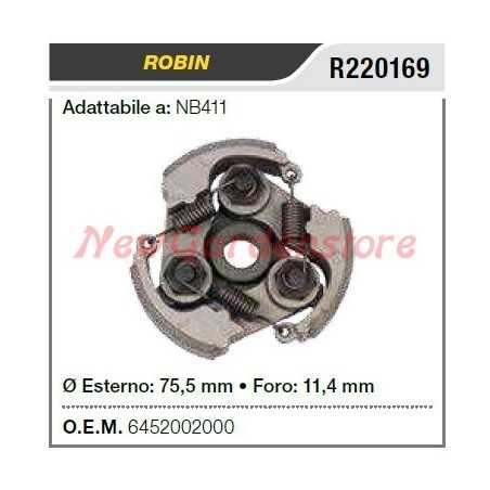 Embrayage ROBIN pour débroussailleuse NB411 R220169 | NewgardenParts.com