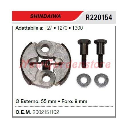 Frizione SHINDAIWA decespugliatore T27 T270 T300 R220154 2002151102 | NewgardenParts.com