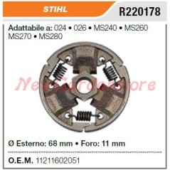 Frizione STIHL motosega 024 026 MS240 MS260 MS270 MS280 R220178 11211602051 | NewgardenParts.com