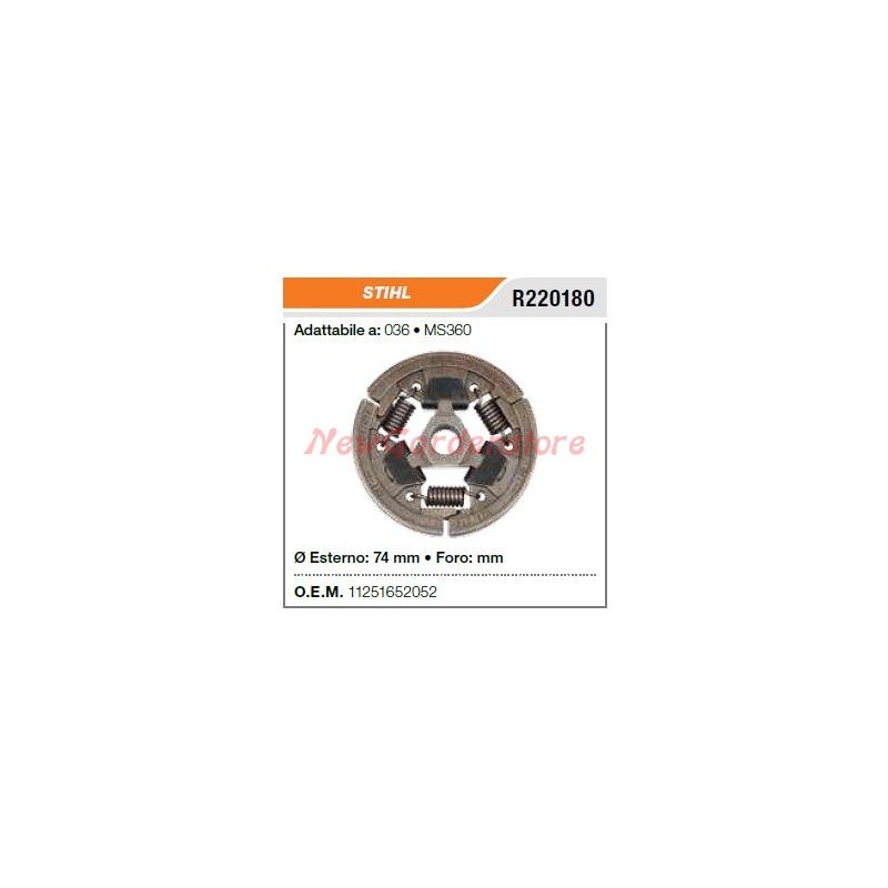 Embrague de motosierra STIHL 036 MS360 R220180