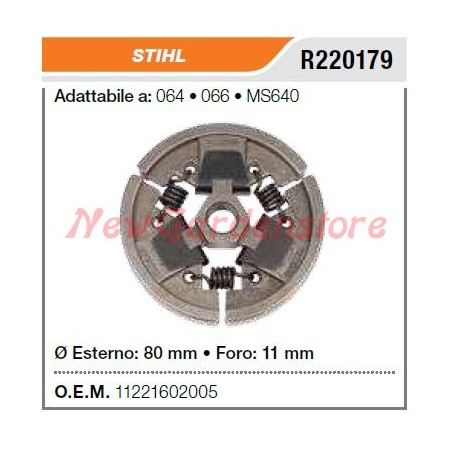 Frizione STIHL motosega 064 066 MS640 R220179 | NewgardenParts.com