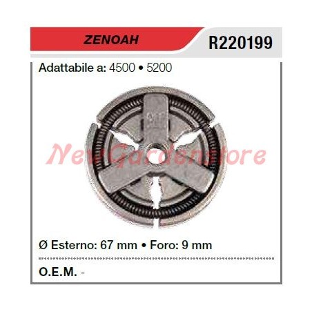 Frizione ZENOAH decespugliatore 4500 5200 R220199 | NewgardenParts.com