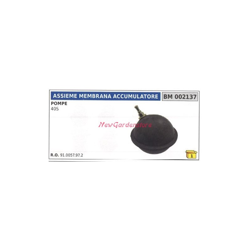 Assieme membrana accumulatore UNIVERSALE pompa Bertolini 40S 002137