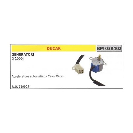 Acceleratore automatico cavo 70 cm DUCAR per generatore D 1000i | NewgardenParts.com