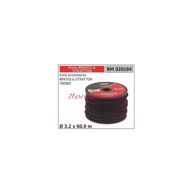 Fune avviamento briggs&stratton 790965 Ø 3.2 x 60.9m 020194