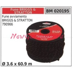 Fune avviamento briggs&stratton 790966 Ø 3.6 x 60.9m 020195 | NewgardenParts.com