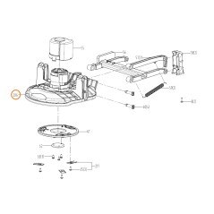 Assieme motore lama ORIGINALE WORX robot rasaerba WR130E | NewgardenParts.com