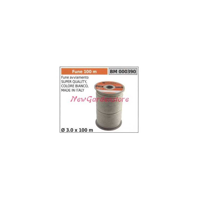 Super quality starter rope white colour Ø 3.0 x 100m 000390