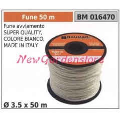 Fune avviamento super quality colore bianco Ø 3.5 x 50m 016470 | NewgardenParts.com