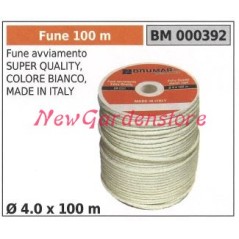 Super quality starter rope white colour Ø 4.0 x 100m 000392 | NewgardenParts.com