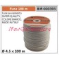 Fune avviamento super quality colore bianco Ø 4.5 x 100m 000393