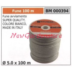 Fune avviamento super quality colore bianco Ø 5.0 x 100m 000394 | NewgardenParts.com