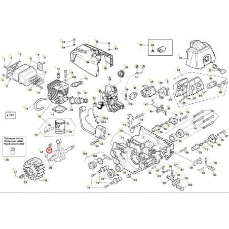 ORIGINAL ACTIVE Kettensäge Modell 62.62 Rollenkäfig 031360 | NewgardenParts.com