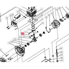 Roller cage ORIGINAL BLUEBIRD motor HT 261 - CG 260H - PTT 26103090020018 | NewgardenParts.com