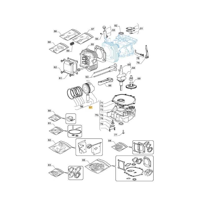 ORIGINAL STIGA engine piston assembly TRE0801 lawn tractor 118550511/0
