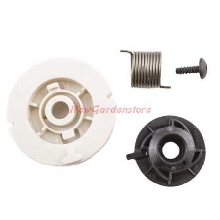 Husqvarna starter pulley and spring assembly 545.0080.49 260638 | NewgardenParts.com