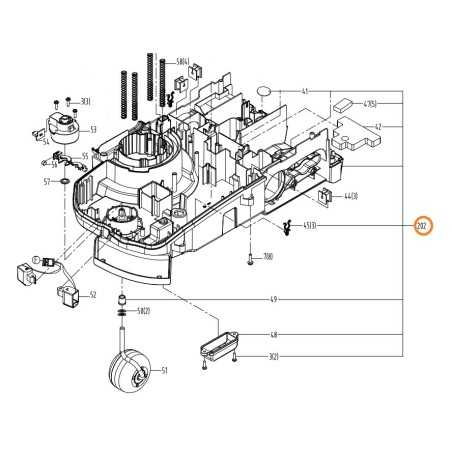 ORIGINAL WORX robot mower body assembly WR141E - WR142E - WR143E | NewgardenParts.com