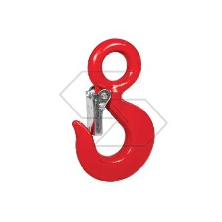 Carbon steel eye hook with safety catch UNIVERSAL | NewgardenParts.com