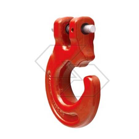 Sling hook with pin grade 80 traction force 6500 daN weight 0.50 Kg | NewgardenParts.com