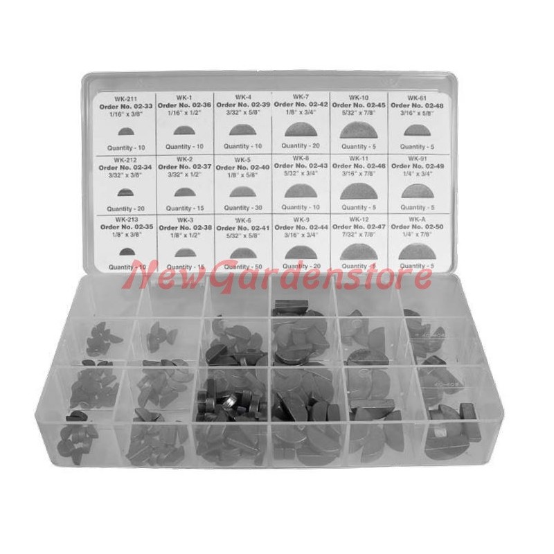 Shaft spanner assortment (250 pcs. pack) 321870