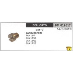 Getto carburatore DELL'ORTO SHA12/7 SHA12/10 SHA12/12 SHA13/13 0148654 02 | NewgardenParts.com