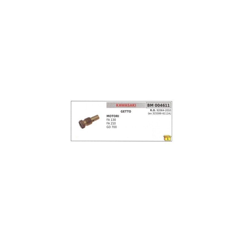 Getto carburatore rasaerba tagliaerba KAWASAKI FA130 FA210 GD700 92064-2010