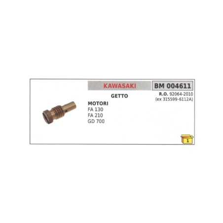 Vergaser Jet-Rasenmäher KAWASAKI FA130 FA210 GD700 92064-2010 | NewgardenParts.com