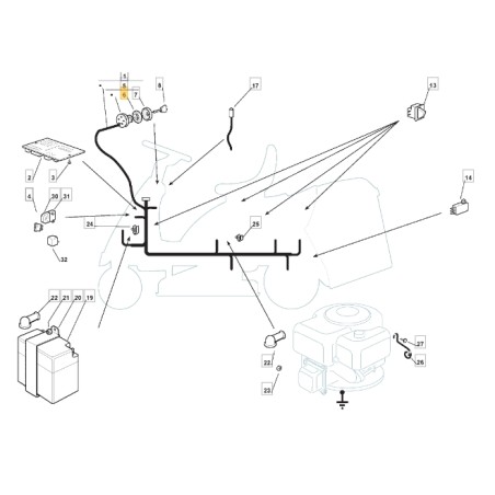 Ghiera interruttore avviamento trattorino rasaerba ORIGINALE STIGA 118400861/0 | NewgardenParts.com