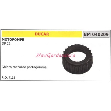 Ghiera Raccordo portagomma DUCAR motopompa DP 25 040209 | NewgardenParts.com