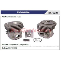 HUSQVARNA motosierra 359 357 R170324 segmentos cilindro pistón | NewgardenParts.com