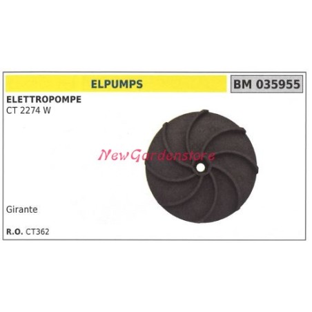 Girante ELPUMPS elettropompa CT 2274W 035955 | NewgardenParts.com