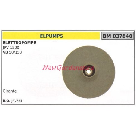 Girante ELPUMPS elettropompa JPV 1500 VB 50/150 037840 | NewgardenParts.com