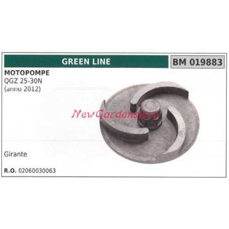 Laufrad GREENLINE Motorpumpe QGZ 25-30N Baujahr 2012 019883 | NewgardenParts.com