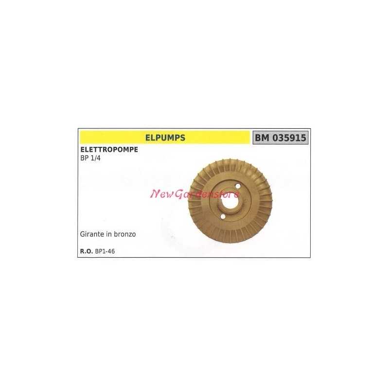 Bronze ELPUMPS pump impeller BP 1/4 035915 BP1-46